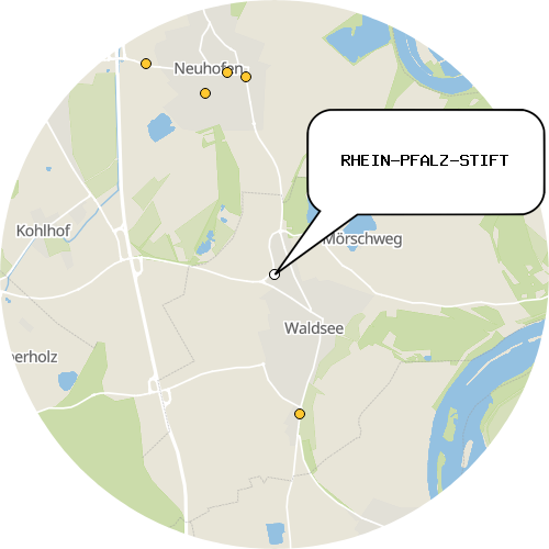 Kartenausschnitt für die Firma RHEIN-PFALZ-STIFT
