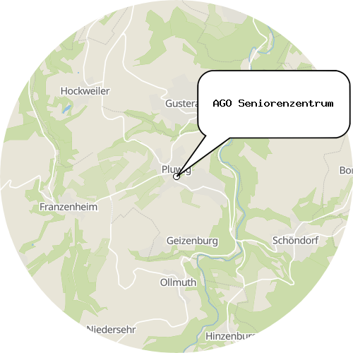 Kartenausschnitt für die Firma AGO Seniorenzentrum