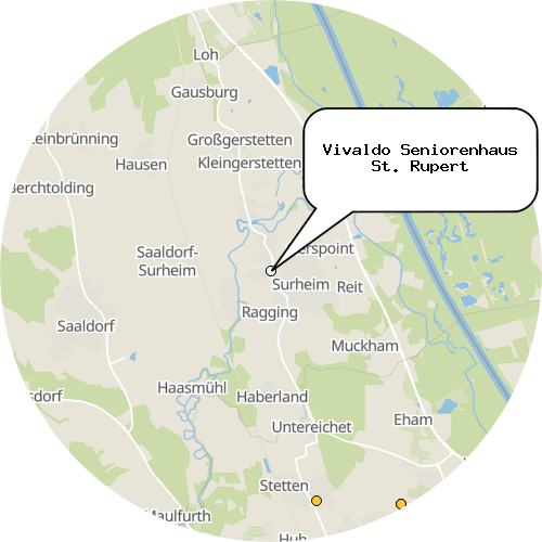 Kartenausschnitt für die Firma Vivaldo Seniorenhaus St. Rupert