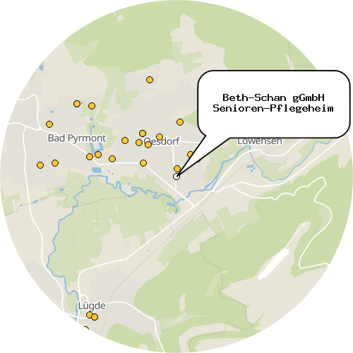 Kartenausschnitt für die Firma Beth-Schan gGmbH Senioren-Pflegeheim