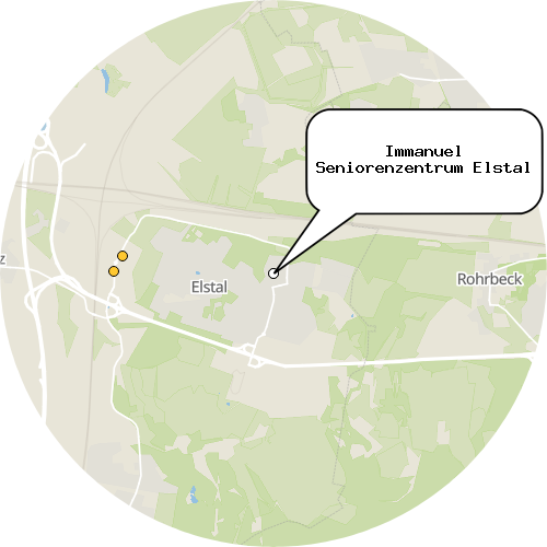 Kartenausschnitt für die Firma Immanuel Seniorenzentrum Elstal