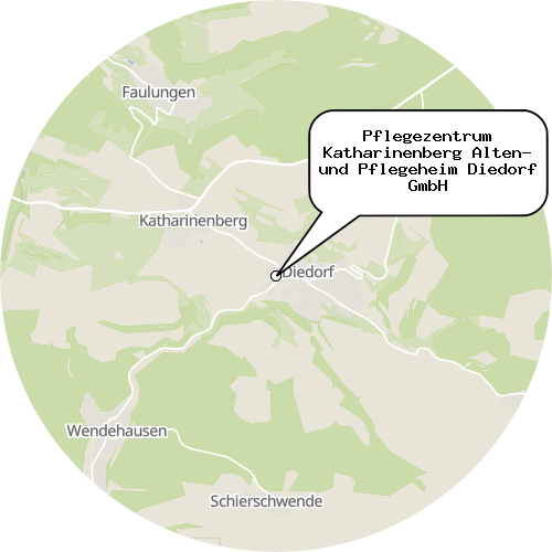 Kartenausschnitt für die Firma Pflegezentrum Katharinenberg Alten- und Pflegeheim Diedorf GmbH