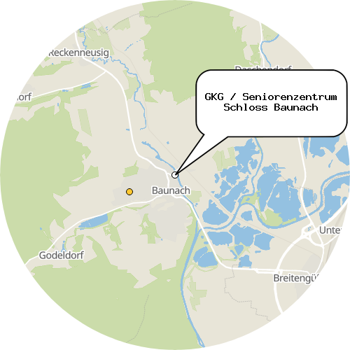 Kartenausschnitt für die Firma GKG / Seniorenzentrum Schloss Baunach