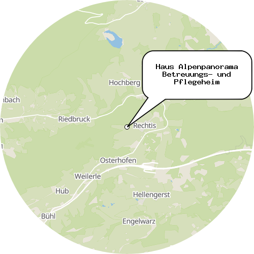 Kartenausschnitt für die Firma Haus Alpenpanorama Betreuungs- und Pflegeheim