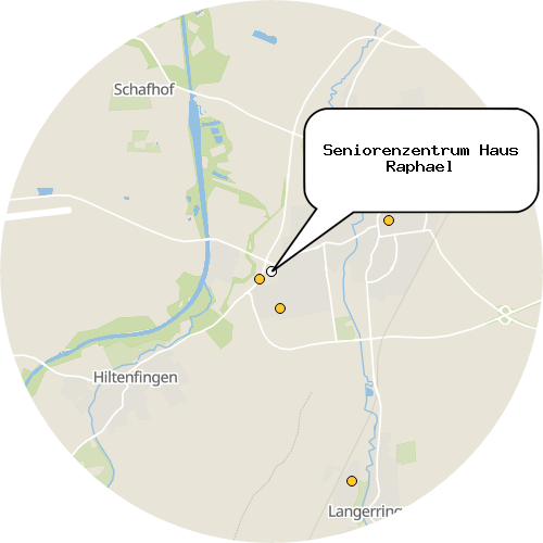 Kartenausschnitt für die Firma Seniorenzentrum Haus Raphael
