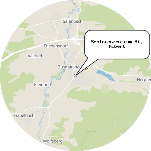 Kartenausschnitt für die Firma Seniorenzentrum St. Albert