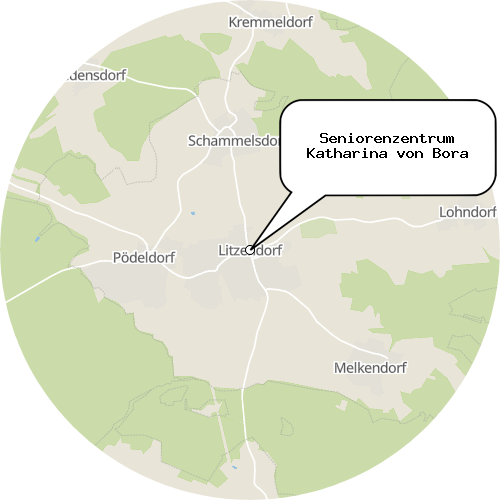 Kartenausschnitt für die Firma Seniorenzentrum Katharina von Bora