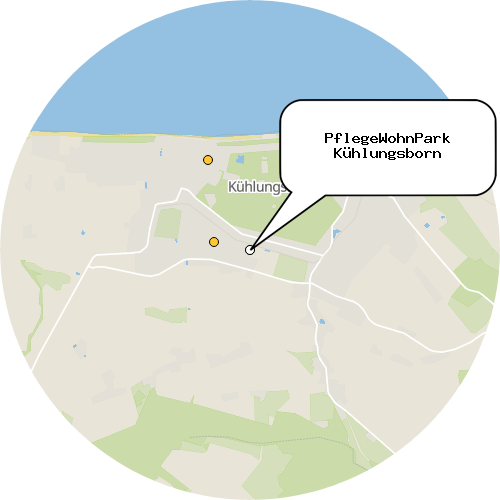 Kartenausschnitt für die Firma PflegeWohnPark Kühlungsborn