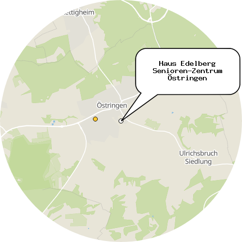 Kartenausschnitt für die Firma Haus Edelberg Senioren-Zentrum Östringen