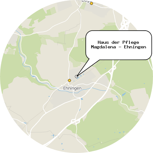 Kartenausschnitt für die Firma Haus der Pflege Magdalena - Ehningen