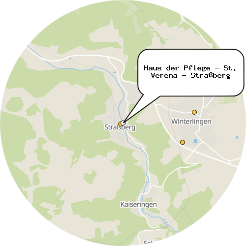 Kartenausschnitt für die Firma Haus der Pflege - St. Verena - Straßberg