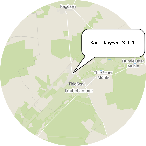 Kartenausschnitt für die Firma Karl-Wagner-Stift
