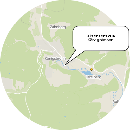 Kartenausschnitt für die Firma Altenzentrum Königsbronn