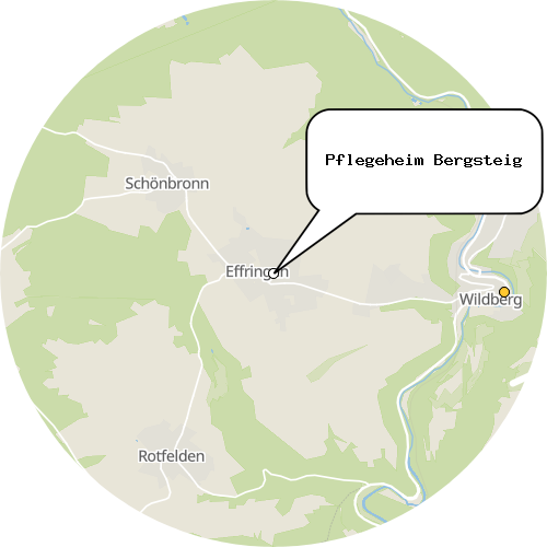 Kartenausschnitt für die Firma Pflegeheim Bergsteig