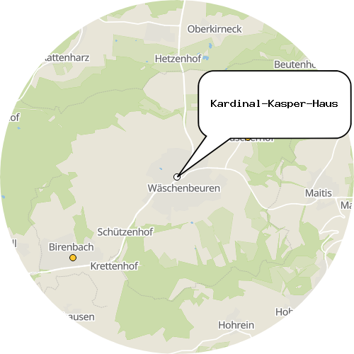 Kartenausschnitt für die Firma Kardinal-Kasper-Haus
