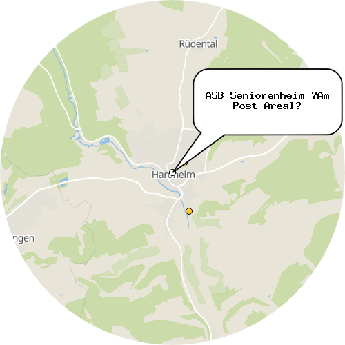 Kartenausschnitt für die Firma ASB Seniorenheim „Am Post Areal“