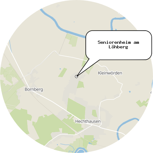 Kartenausschnitt für die Firma Seniorenheim am Löhberg
