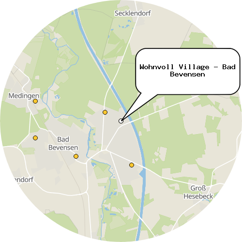 Kartenausschnitt für die Firma Wohnvoll Village - Bad Bevensen