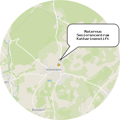 Kartenausschnitt für die Firma Maternus Seniorencentrum Katharinenstift