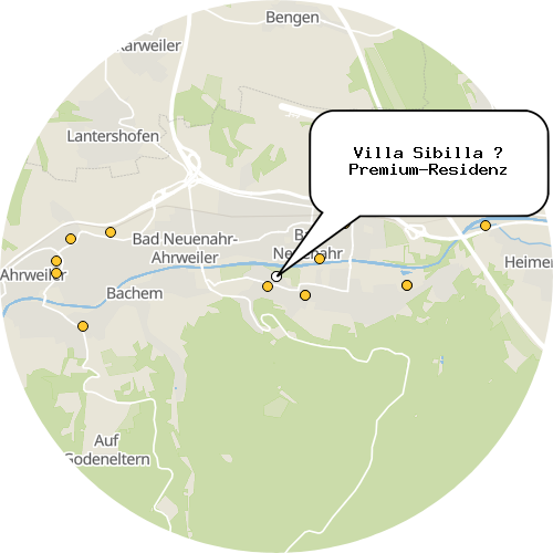 Kartenausschnitt für die Firma Villa Sibilla – Premium-Residenz