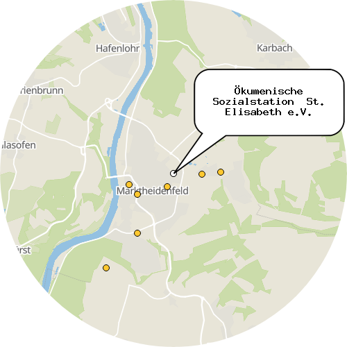 Kartenausschnitt für die Firma Ökumenische Sozialstation  St. Elisabeth e.V.