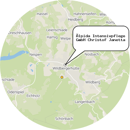 Kartenausschnitt für die Firma Älpida Intensivpflege GmbH Christof Janetta