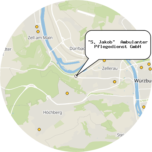 Kartenausschnitt für die Firma "S. Jakob"  Ambulanter Pflegedienst GmbH