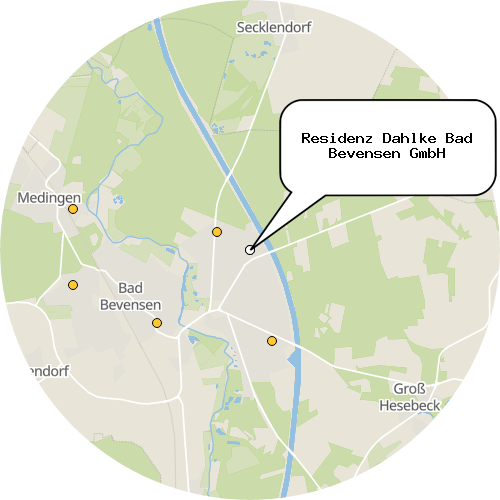 Kartenausschnitt für die Firma Residenz Dahlke Bad Bevensen GmbH