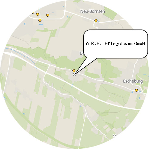 Kartenausschnitt für die Firma A.K.S. Pflegeteam GmbH
