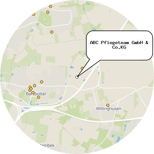 Kartenausschnitt für die Firma ABC Pflegeteam GmbH & Co.KG