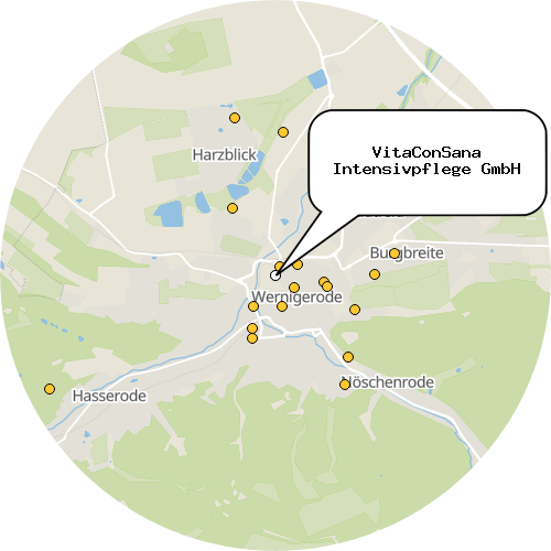 Kartenausschnitt für die Firma VitaConSana Intensivpflege GmbH