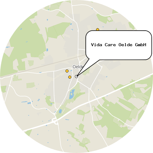 Kartenausschnitt für die Firma Vida Care Oelde GmbH