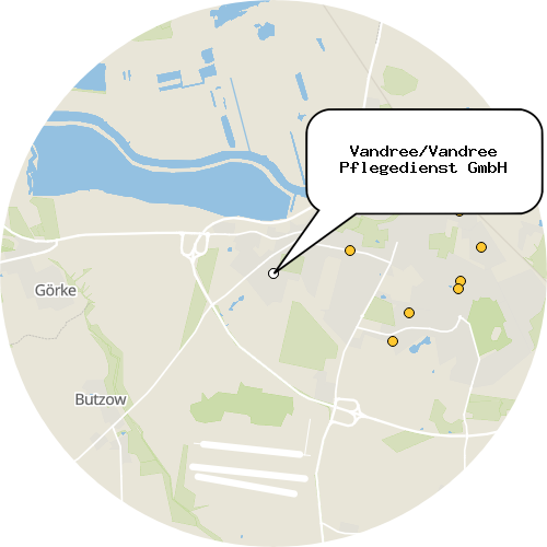 Kartenausschnitt für die Firma Vandree/Vandree Pflegedienst GmbH