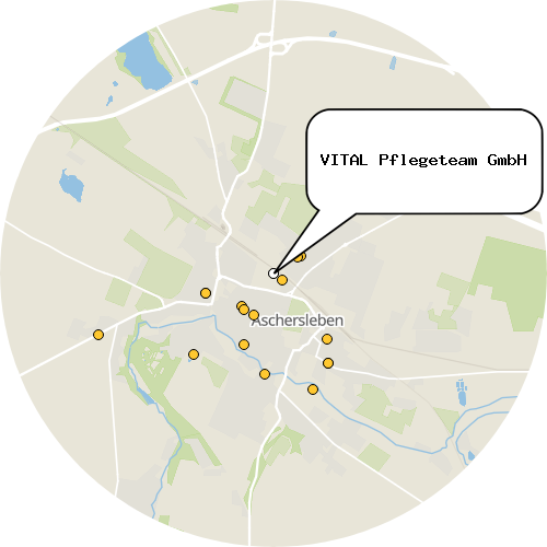 Kartenausschnitt für die Firma VITAL Pflegeteam GmbH