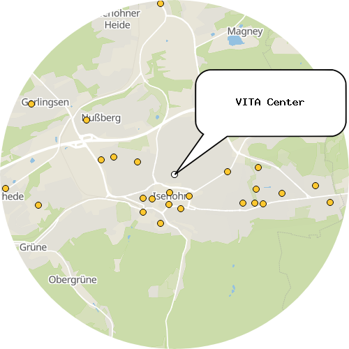 Kartenausschnitt für die Firma VITA Center
