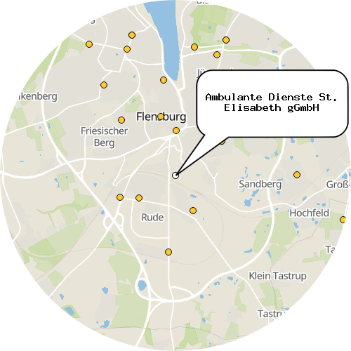 Kartenausschnitt für die Firma Ambulante Dienste St. Elisabeth gGmbH