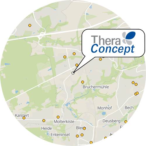 Kartenausschnitt für die Firma TheraConcept Andreas Beu & Wolfgang Schwenker GbR