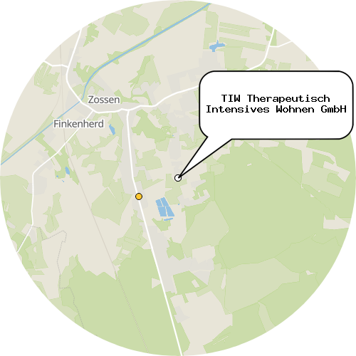 Kartenausschnitt für die Firma TIW Therapeutisch Intensives Wohnen GmbH