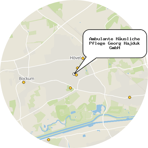 Kartenausschnitt für die Firma Ambulante Häusliche Pflege Georg Hajduk GmbH