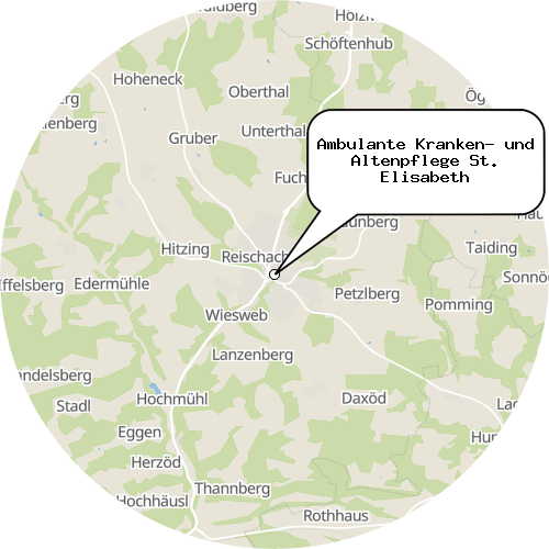 Kartenausschnitt für die Firma Ambulante Kranken- und Altenpflege St. Elisabeth