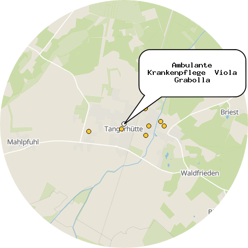 Kartenausschnitt für die Firma Ambulante Krankenpflege  Viola Grabolla