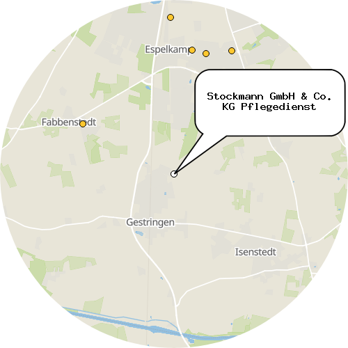 Kartenausschnitt für die Firma Stockmann GmbH & Co. KG Pflegedienst