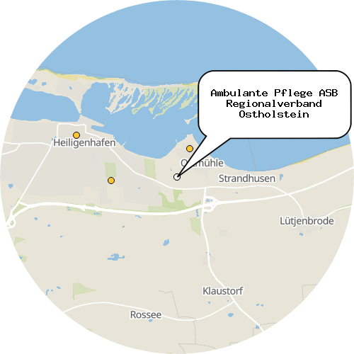 Kartenausschnitt für die Firma Ambulante Pflege ASB Regionalverband Ostholstein