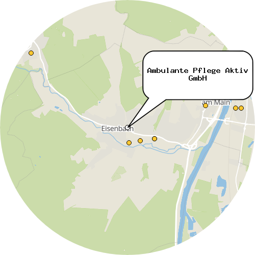 Kartenausschnitt für die Firma Ambulante Pflege Aktiv GmbH