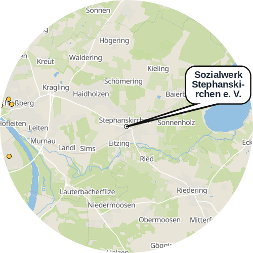 Kartenausschnitt für die Firma Sozialwerk Stephanskirchen e. V.