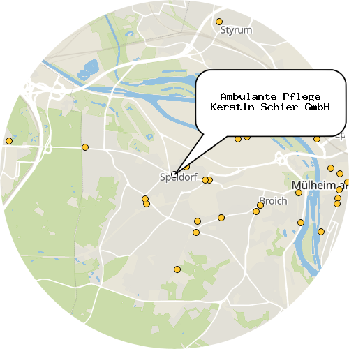 Kartenausschnitt für die Firma Ambulante Pflege Kerstin Schier GmbH