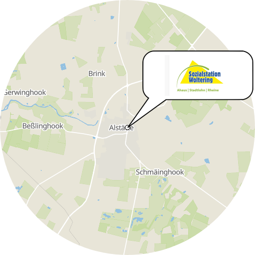 Kartenausschnitt für die Firma Sozialstation Woltering GbR