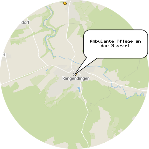 Kartenausschnitt für die Firma Ambulante Pflege an der Starzel