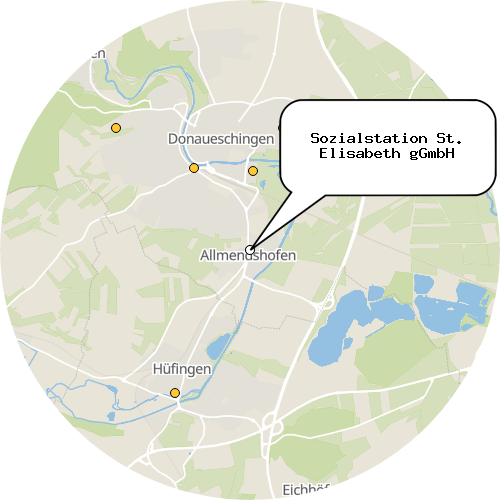 Kartenausschnitt für die Firma Sozialstation St. Elisabeth gGmbH