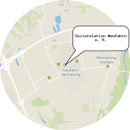 Kartenausschnitt für die Firma Sozialstation Neufahrn e. V.